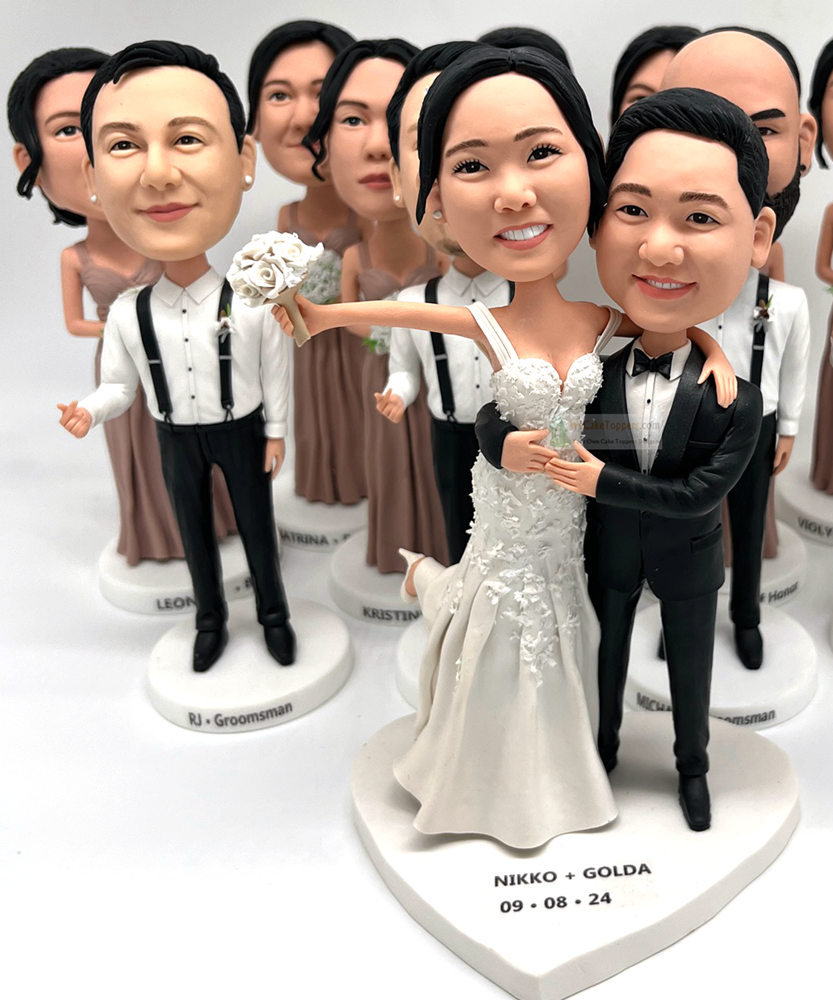 Groomsmen Gifts Bridesmaid gifts Wedding party gifts Custom Bobbleheads