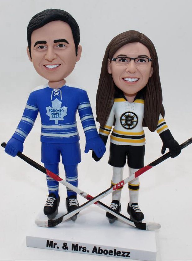 Wedding cake toppers Hockey player
