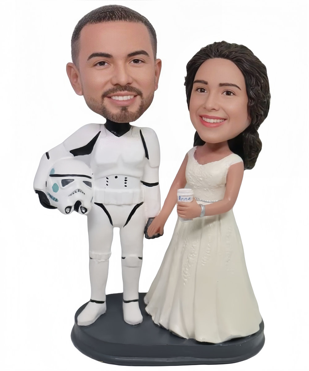 Custom Create Unique Wedding Cake Toppers Star Wars Anna Bride