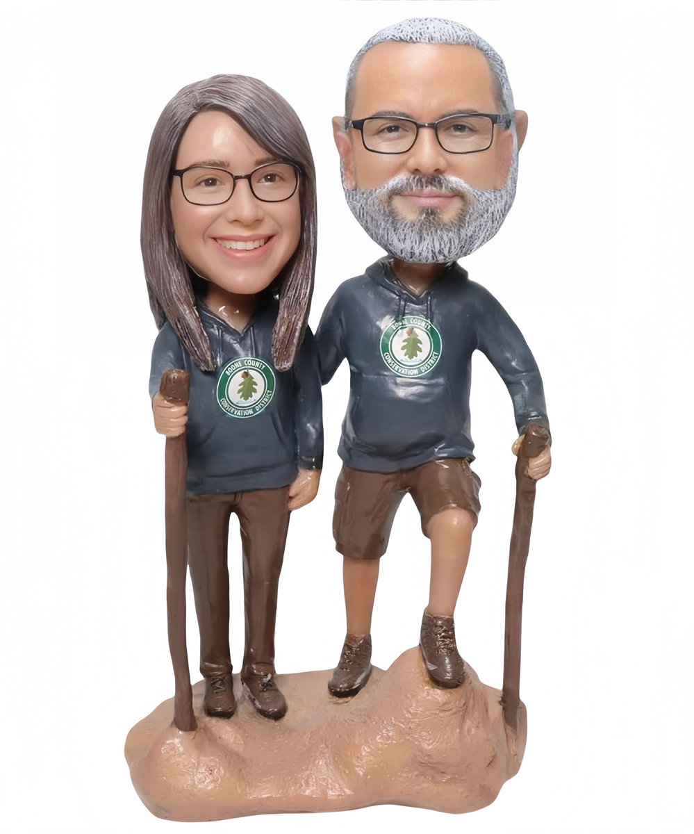 Custom Custom Couple Cake Toppers Hiking Couple Unique Couple Gifts