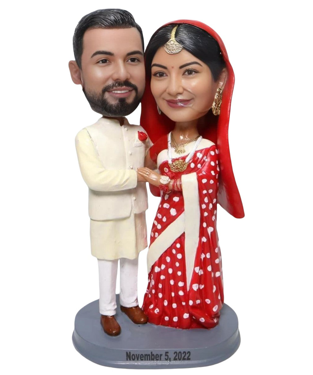 Custom Create Unique Inidan Wedding Cake Toppers Traditional Indian