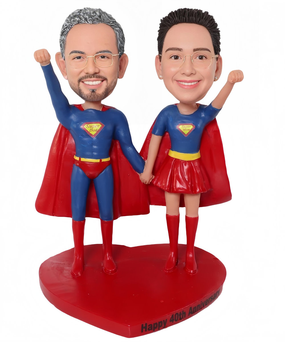 Custom Custom Superman Figurines Gifts For Parents Top Rated Couple Cake Toppers