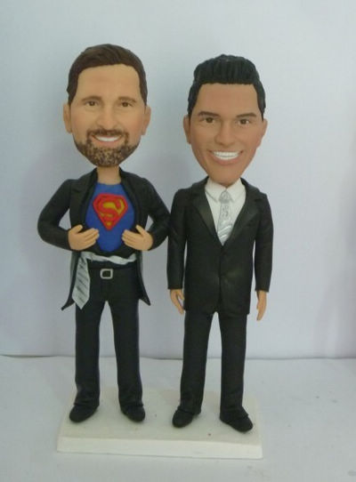 Custom Cake toppers personalized for 2 grooms